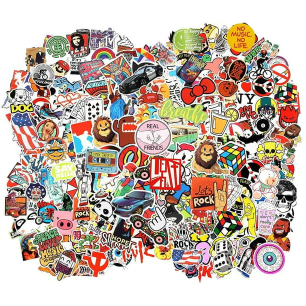 40 PCS Stickers Retro Style Waterproof Sun Protection Decals Vinyl PVC Mix Pack 